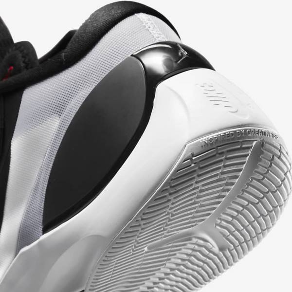 Nike Jordan Zoom Separate Men's Basketball Shoes Black / White / Blue Grey / Red | NK063SWE